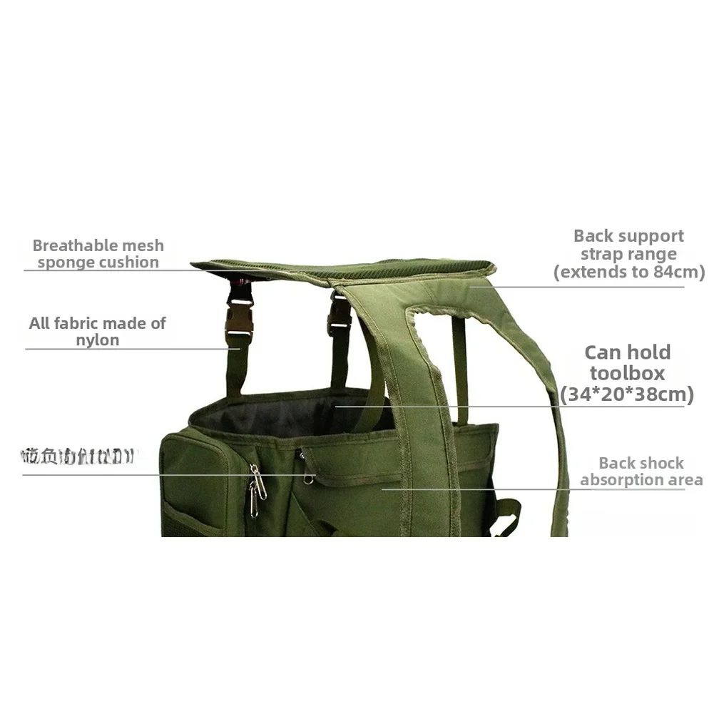 Fishing Backpack - Su Geçirmez Naylon Kumaşlı ve 36L