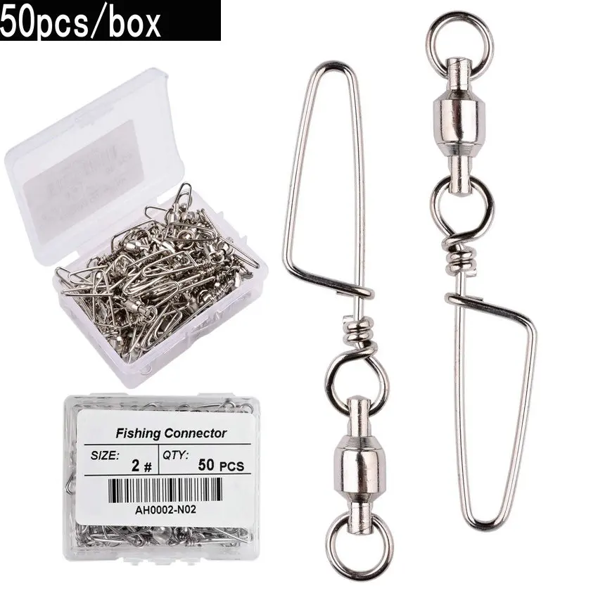 Tackle Box - 50 adet Balıkçılık Bilyalı Rulman Döner
