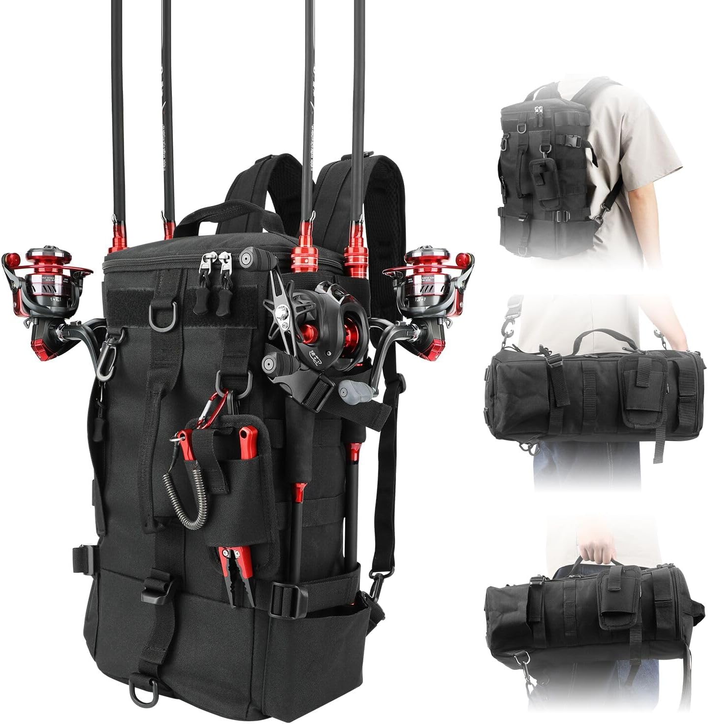 KOMCLUB Siyah Balıkçılık Eşyal - Fishing Backpack incelemesi ve fiyatı